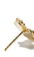 Yellow Gold Diamond Mother-of-Pearl Flower Earrings